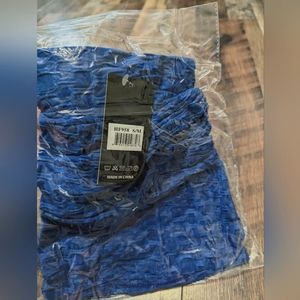 Dark Blue Scrunchy Yoga Pants